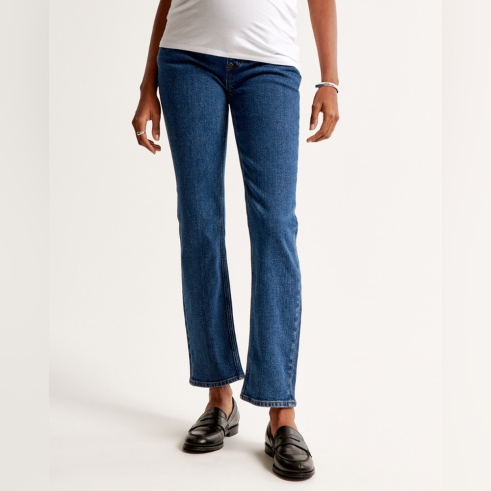 Abercrombie and fitch the ankle straight leg maternity jeans size 28/L - Picture 7 of 10
